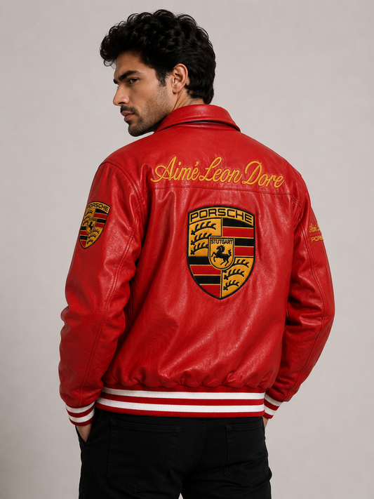 ERA Racing Legacy Premium Leather Jacket – Red Edition