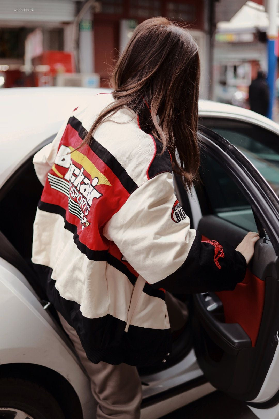 ERA Blackair Retro Racing Jacket – Red & White Vintage Edition