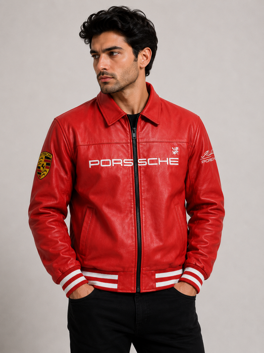 ERA Racing Legacy Premium Leather Jacket – Red Edition