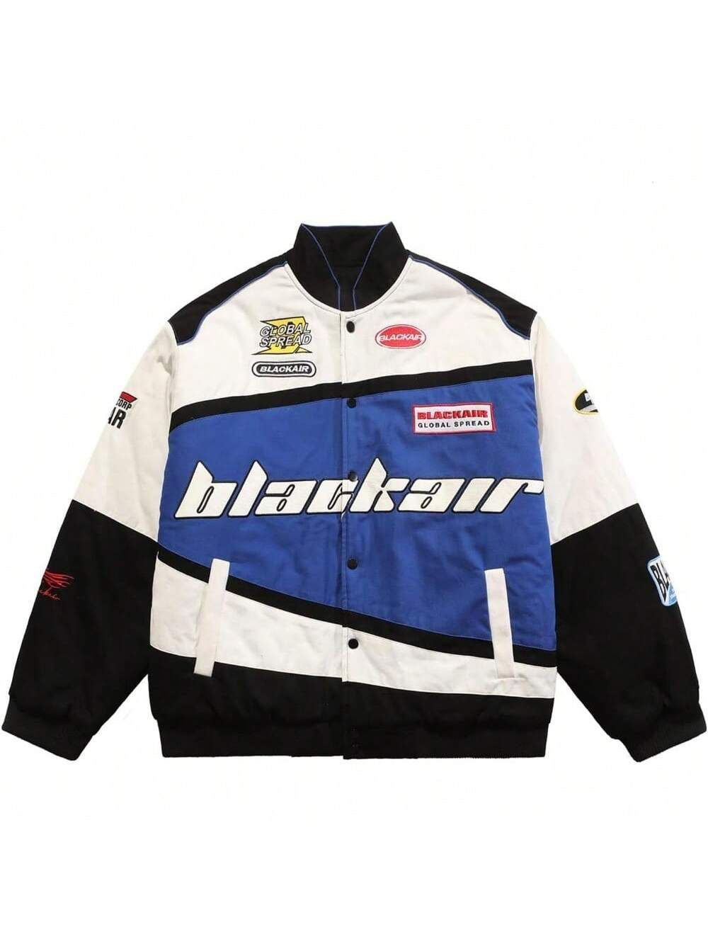 ERA Blackair Vintage Racing Jacket – Blue & White Street Edition